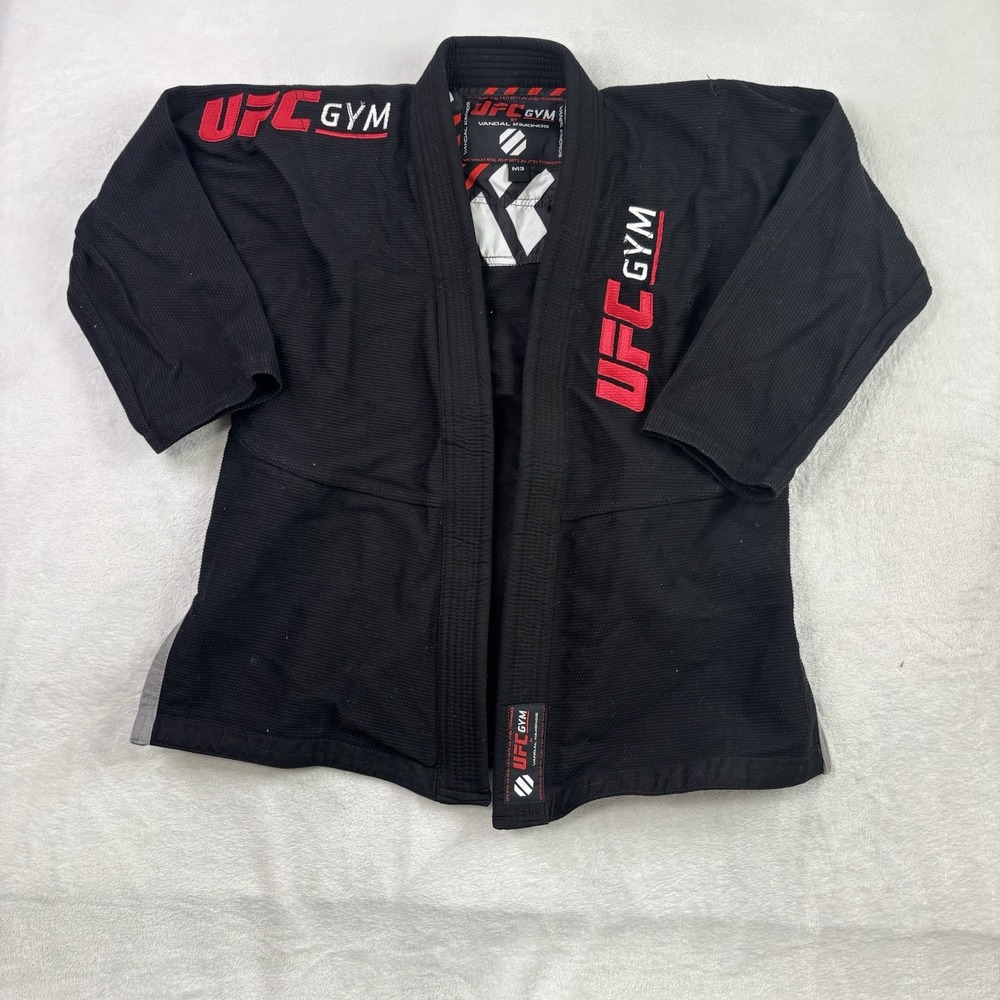 UFC Gym Vandal Kimonos Black Gi Size M-3 Long Sleeve Jiu Jitsu MMA